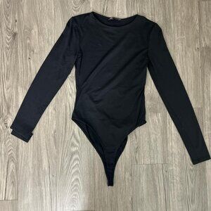 Black zara bodysuit top